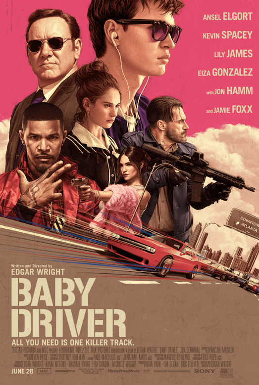 Baby Driver (2017) movie poster | Best car movie